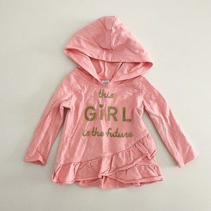 Carter's Ruffled Hem Hoodie - 18 Months